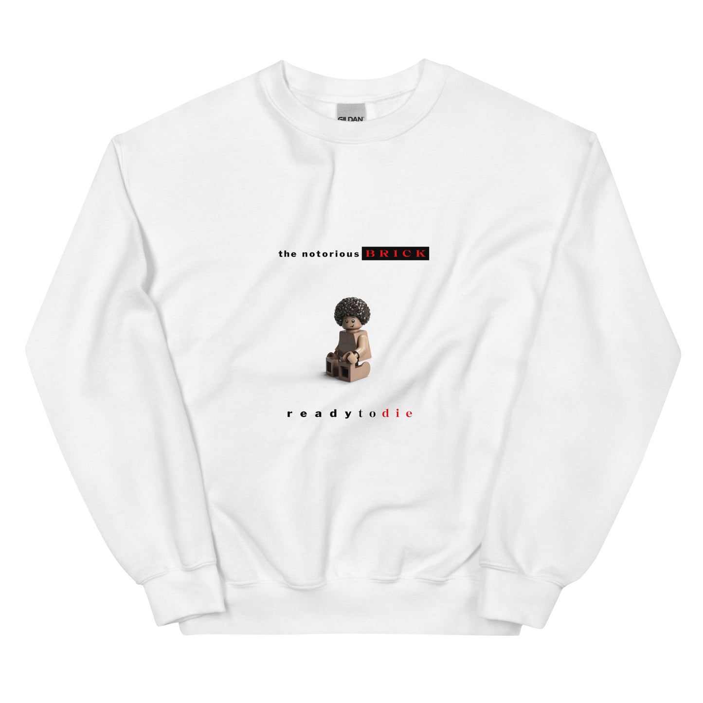 "The Notorious B.I.G. (Biggie Smalls) - Ready To Die" Lego Parody Sweatshirt