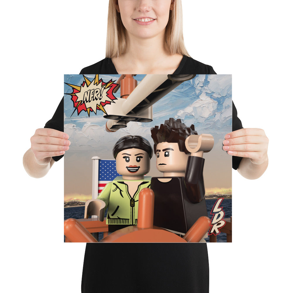 "Lana Del Rey - Norman Fucking Rockwell" Lego Parody Poster