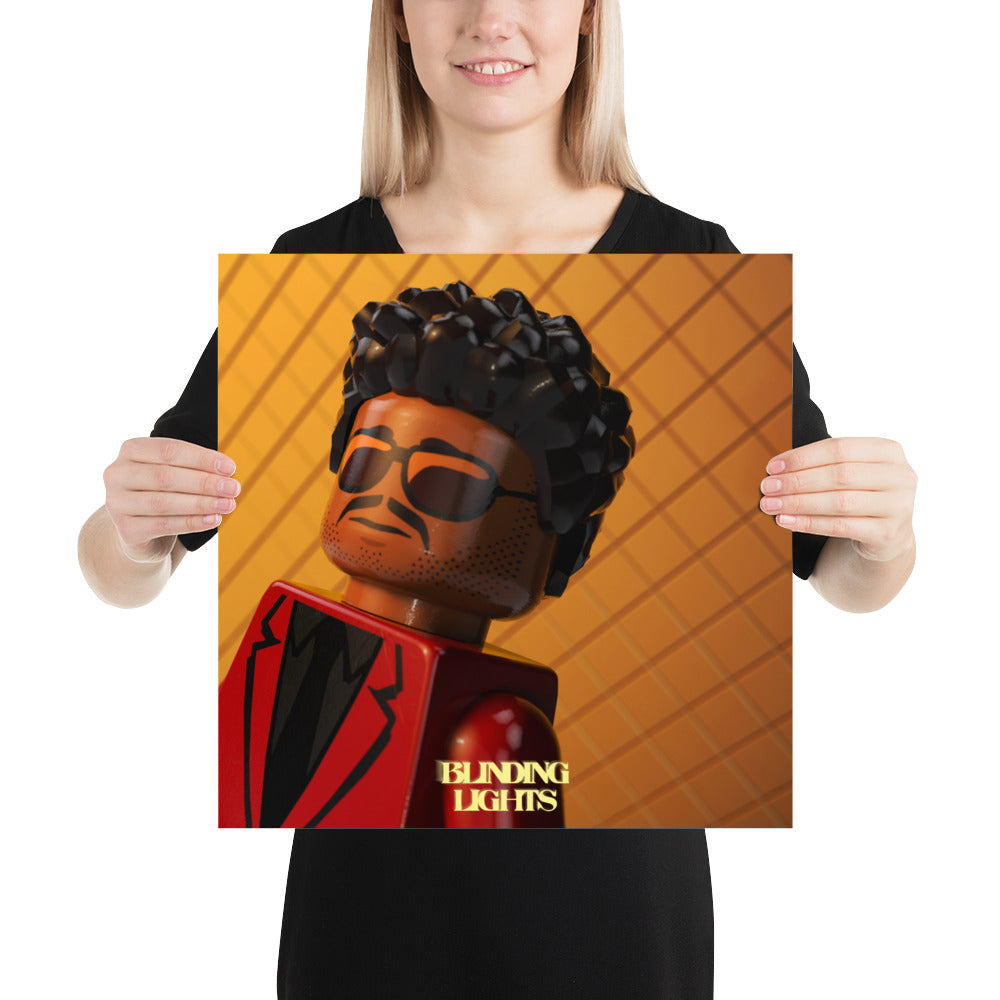 "The Weeknd - Blinding Lights" Lego Parody Poster
