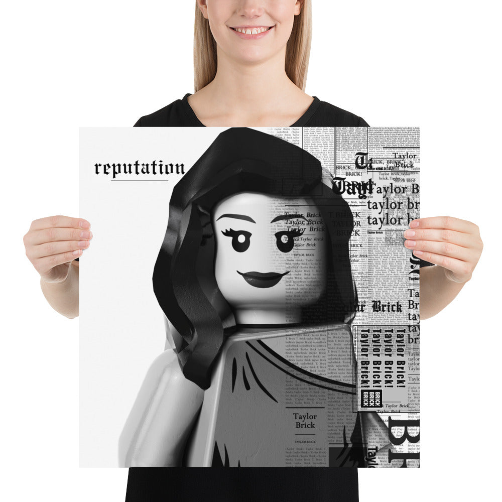 Taylor Swift - Reputation" Lego Parody Poster –