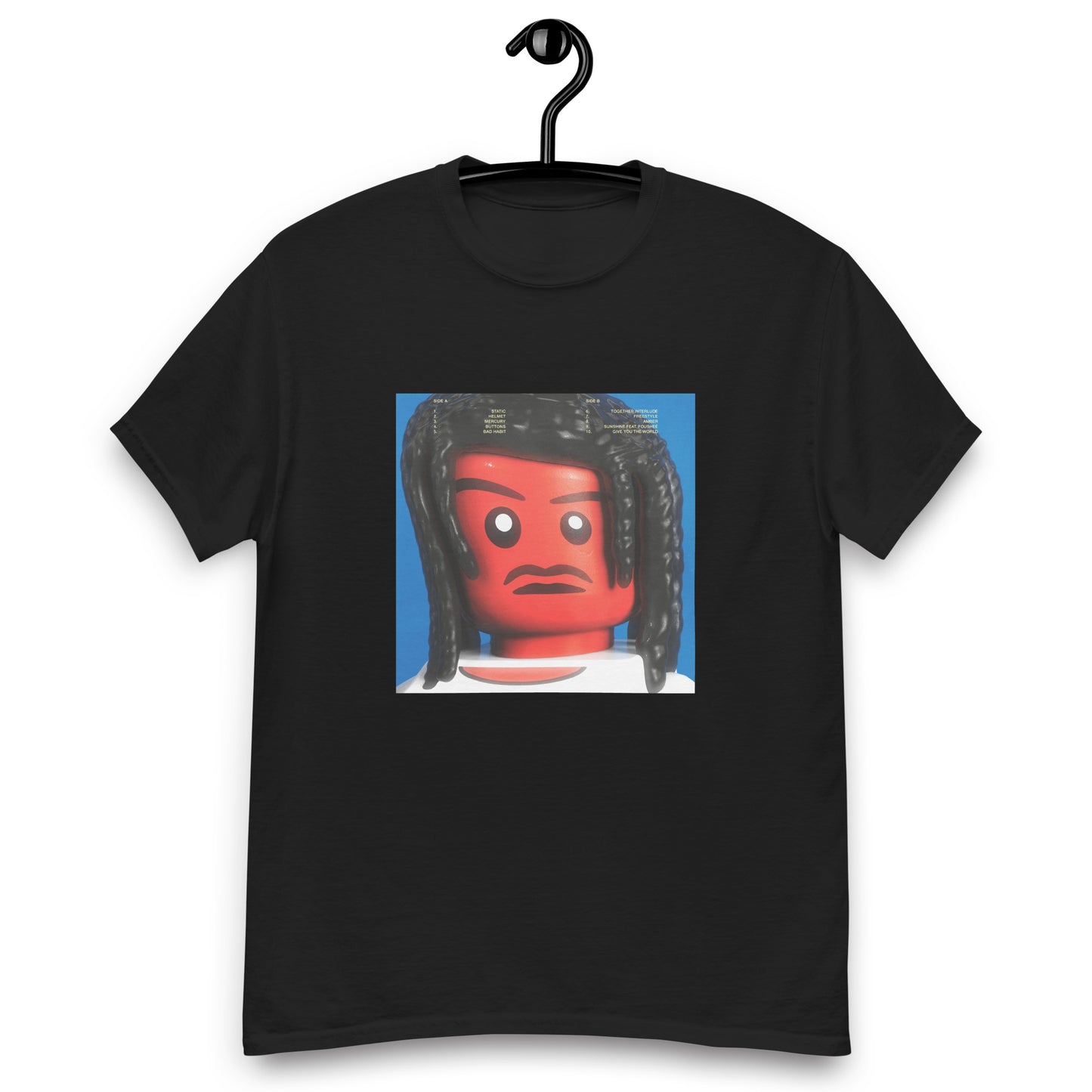 "Steve Lacy - Gemini Rights (Physical "Back" Cover" Lego Parody Tshirt