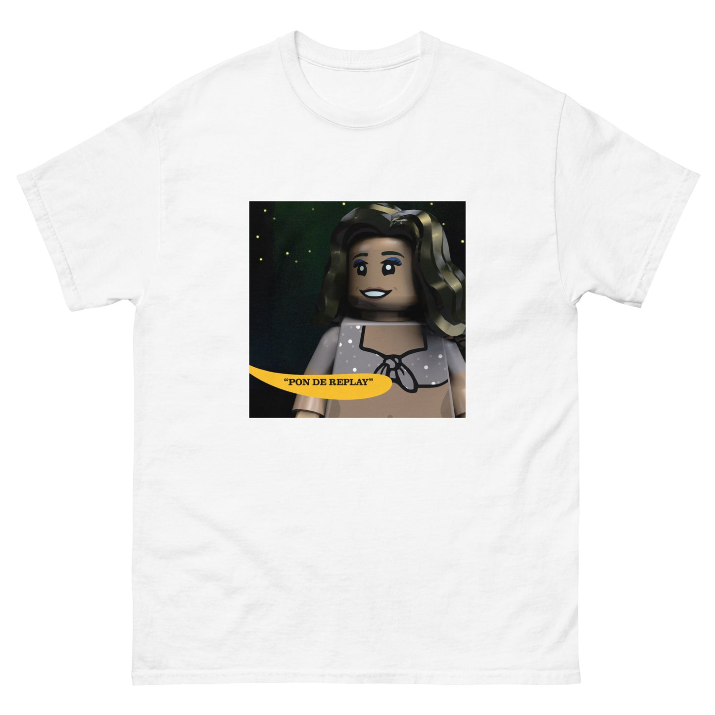 "Rihanna - Pon de Replay" Lego Parody Tshirt