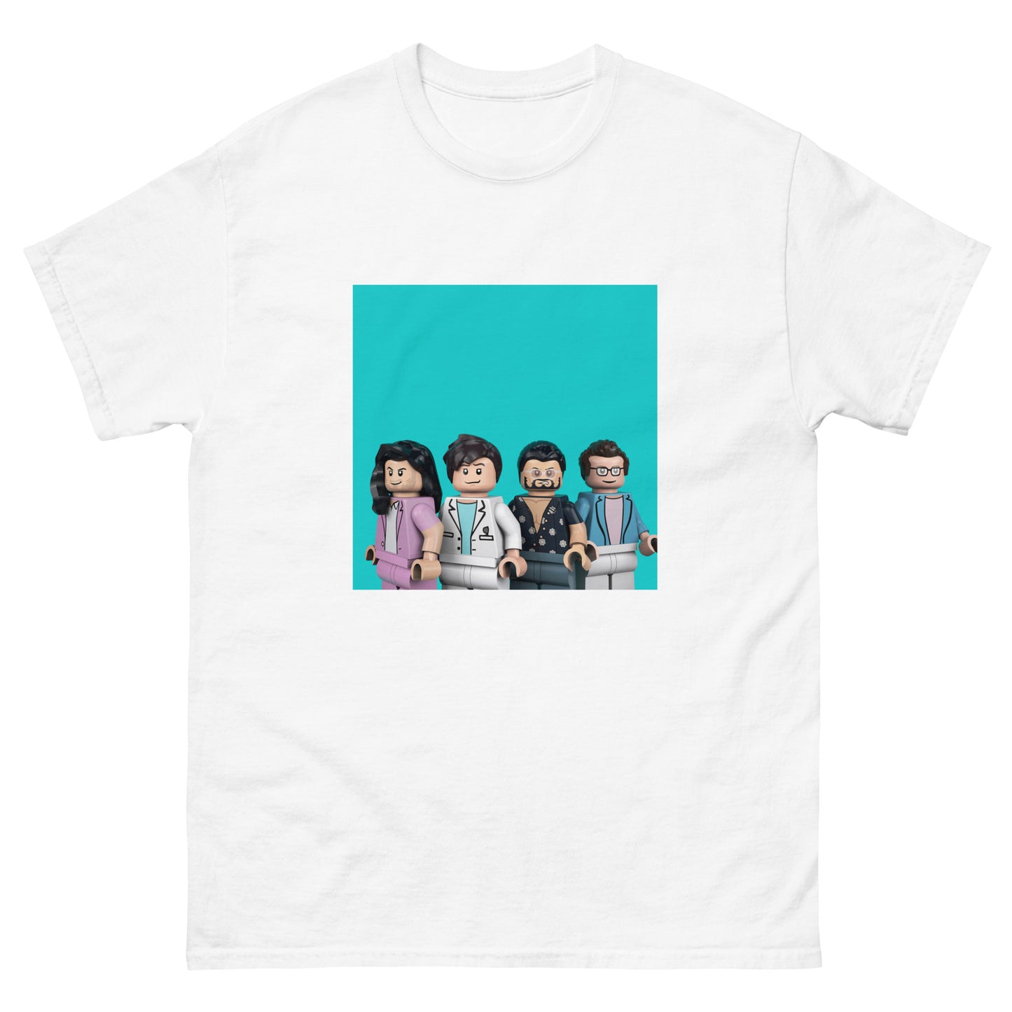 "Weezer - Weezer (Teal Album)" Lego Parody Tshirt