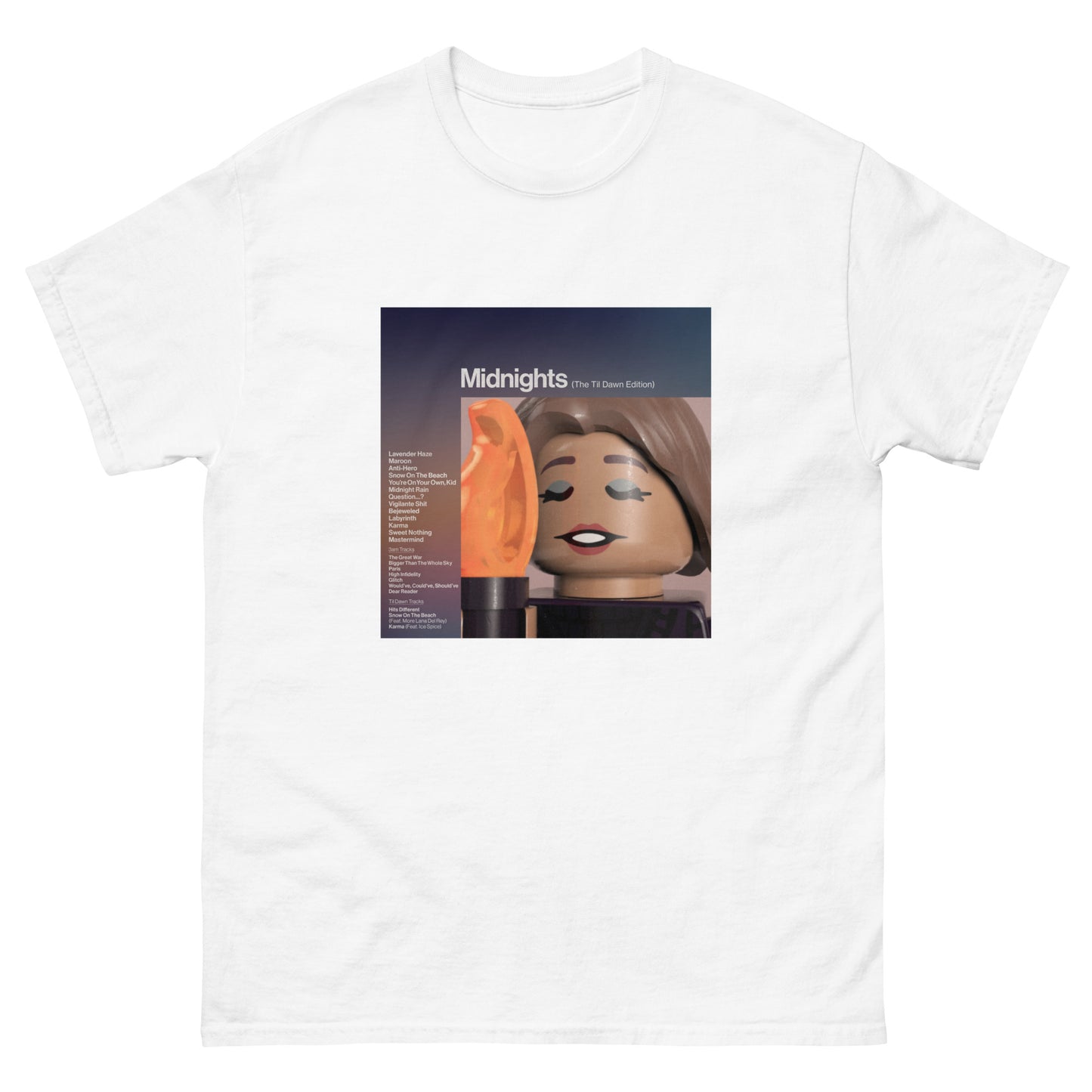 "Taylor Swift - Midnights (The Til Dawn Edition)" Lego Parody Tshirt