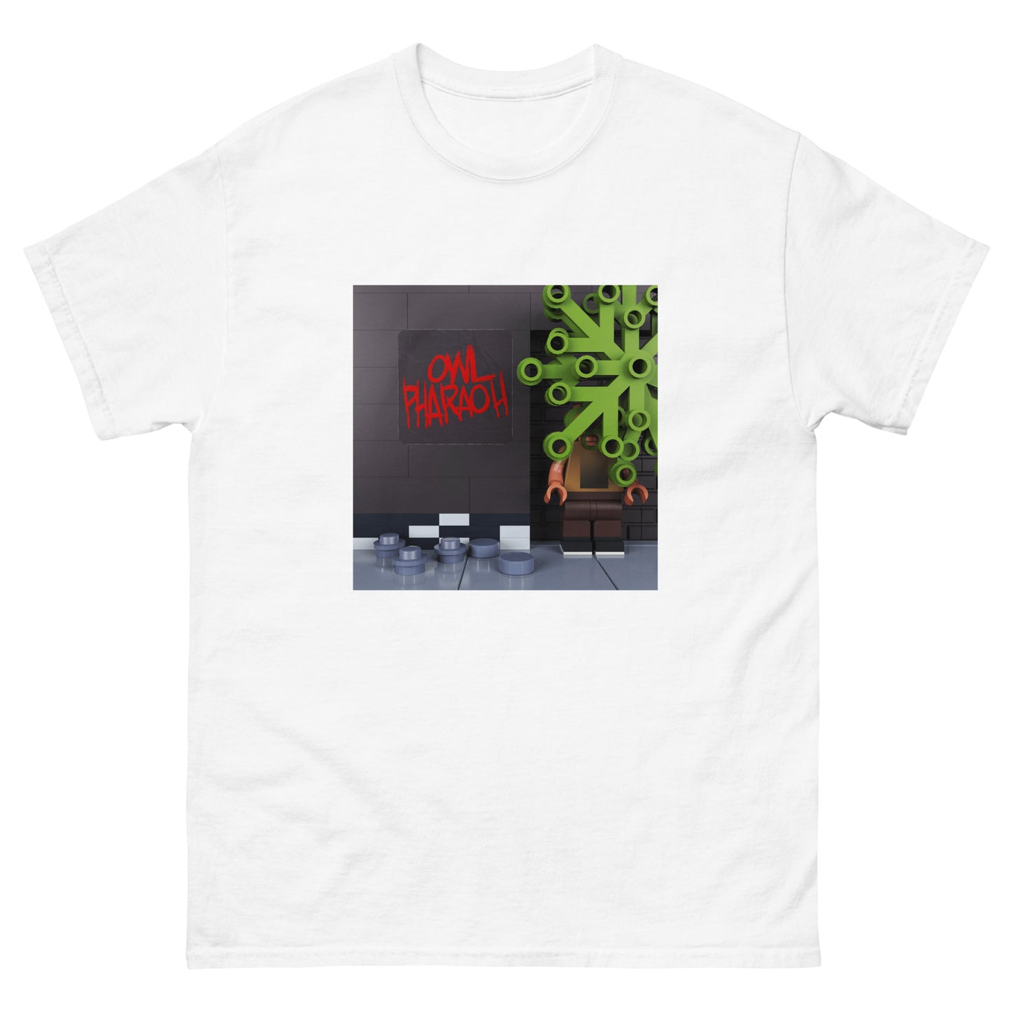 "Travis Scott - Owl Pharaoh" Lego Parody Tshirt