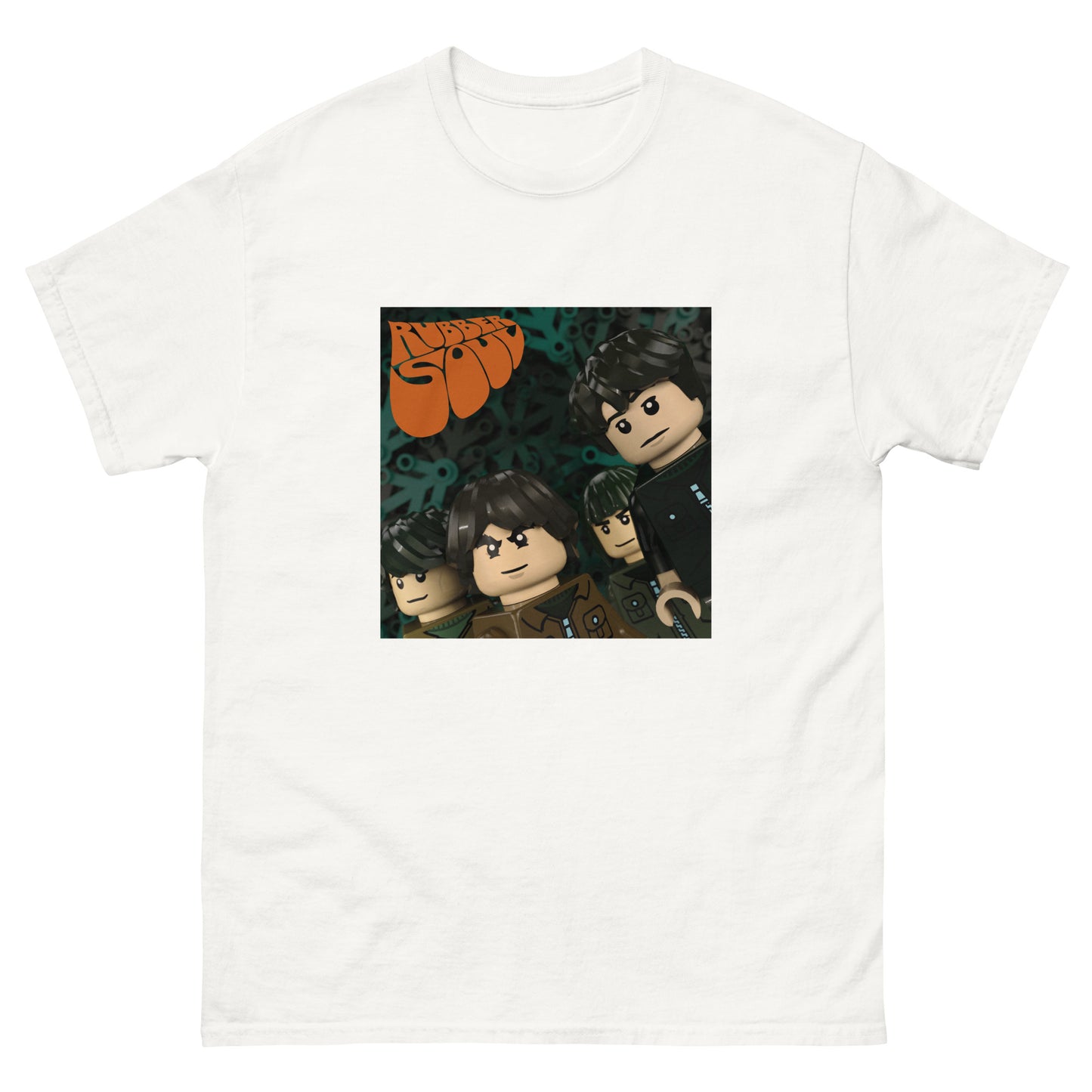 "The Beatles - Rubber Soul" Lego Parody Tshirt