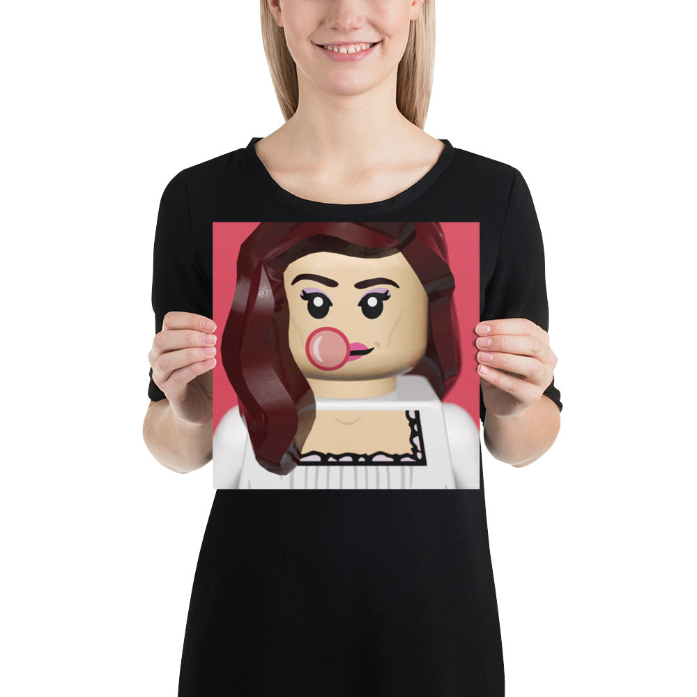 "Addison Rae - AR" Lego Parody Poster