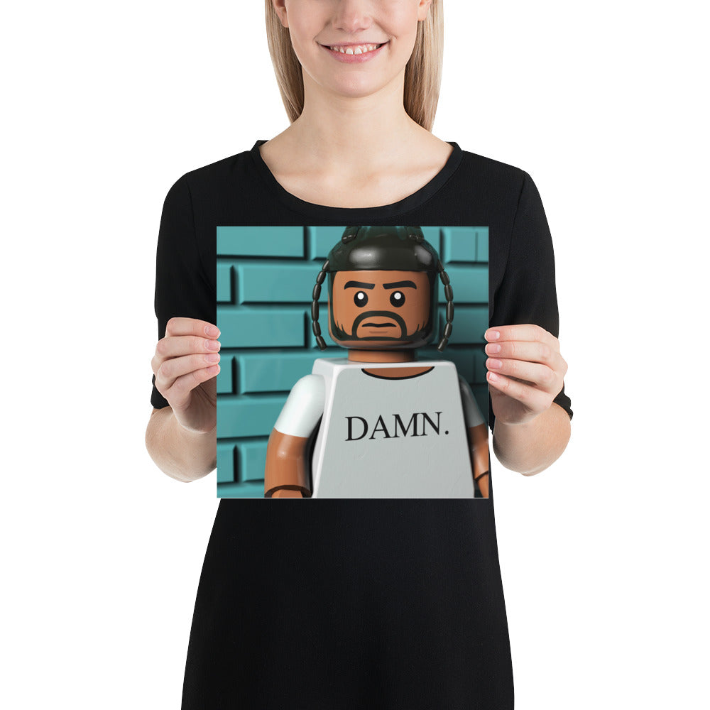 "Kendrick Lamar - DAMN. (Cover Shoot Outtake)" Lego Parody Poster