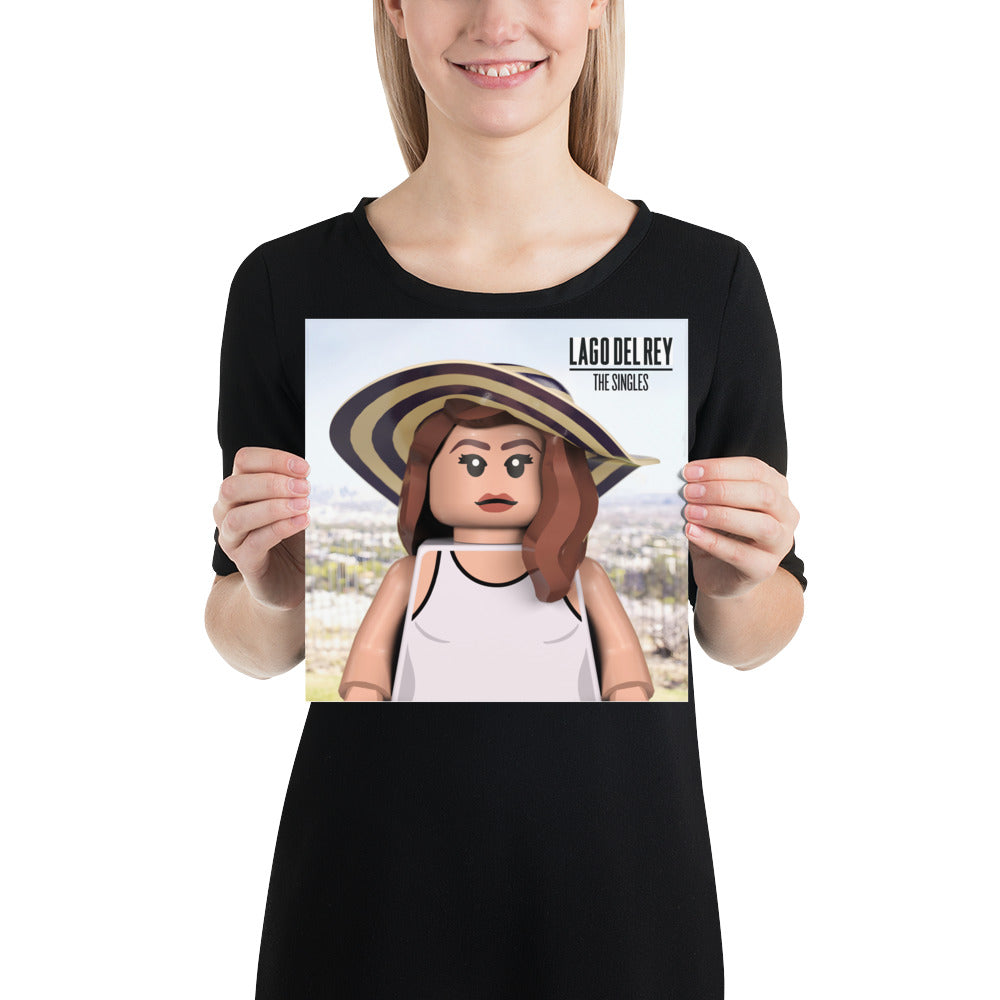 "Lana Del Rey - The Singles" Lego Parody Poster