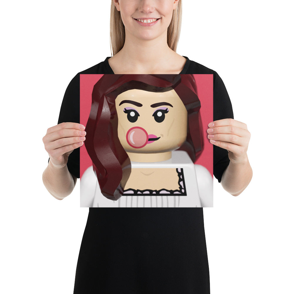 "Addison Rae - AR" Lego Parody Poster