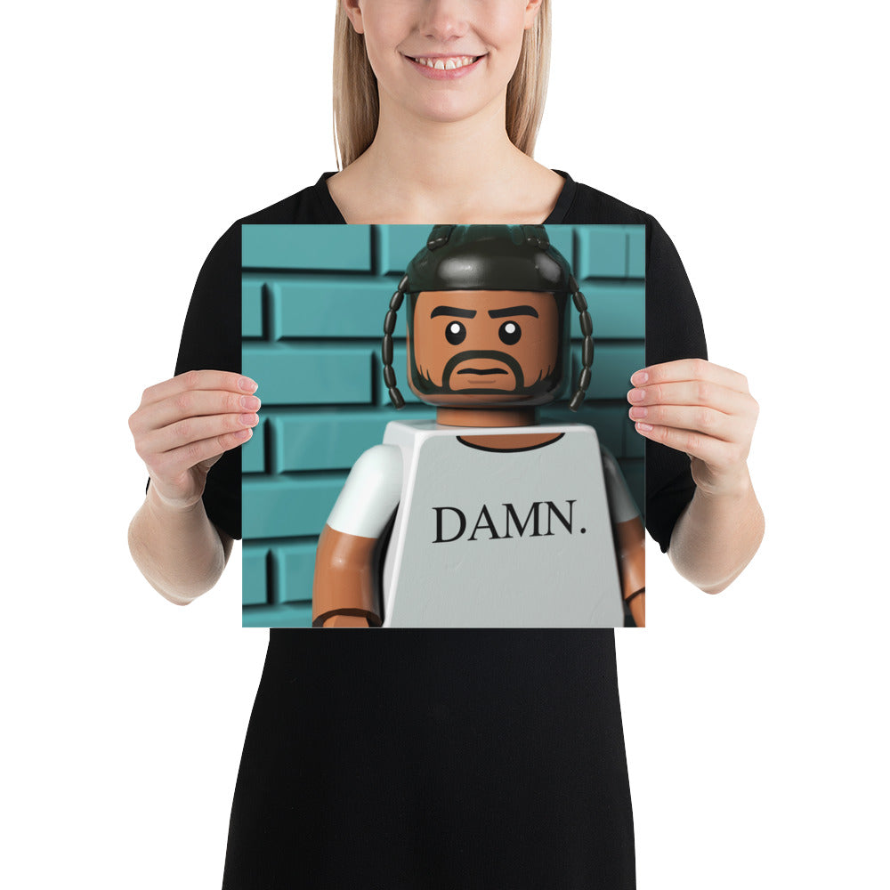 "Kendrick Lamar - DAMN. (Cover Shoot Outtake)" Lego Parody Poster