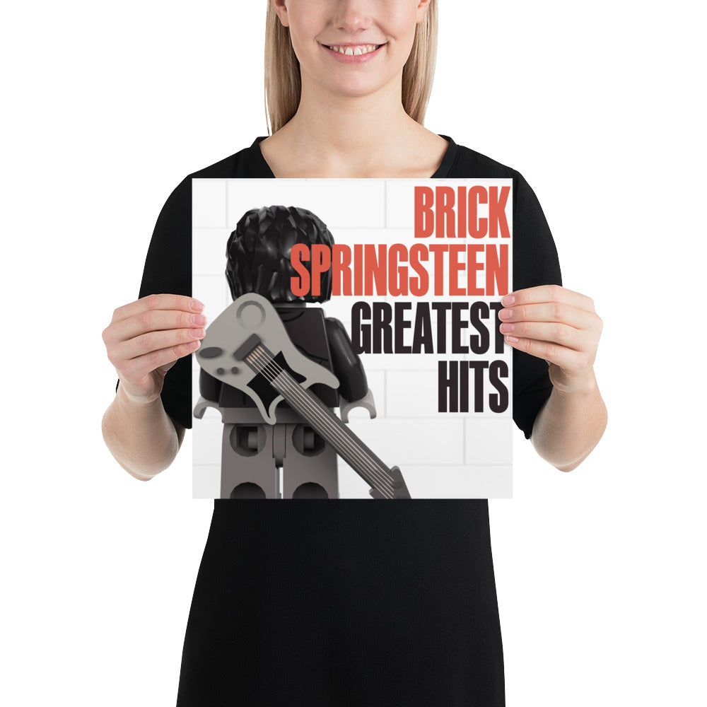 "Bruce Springsteen - Greatest Hits" Lego Parody Poster