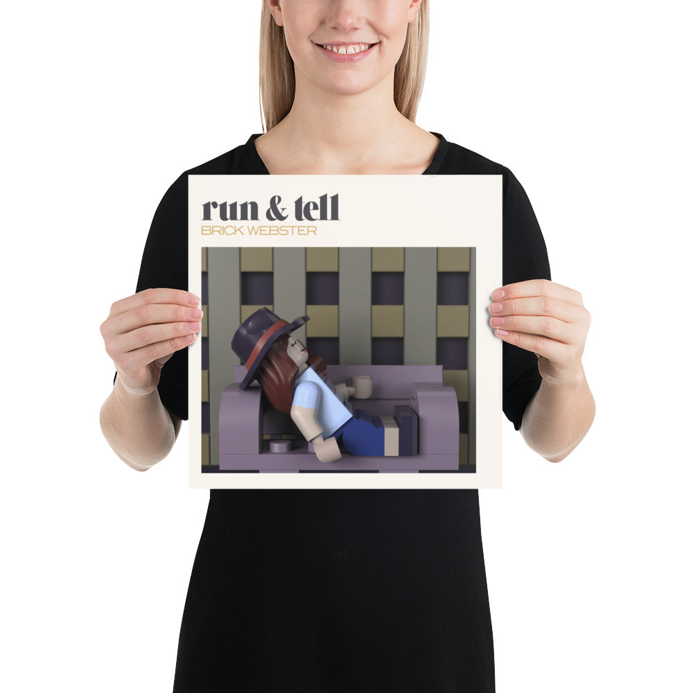 "Faye Webster - Run & Tell" Lego Parody Poster