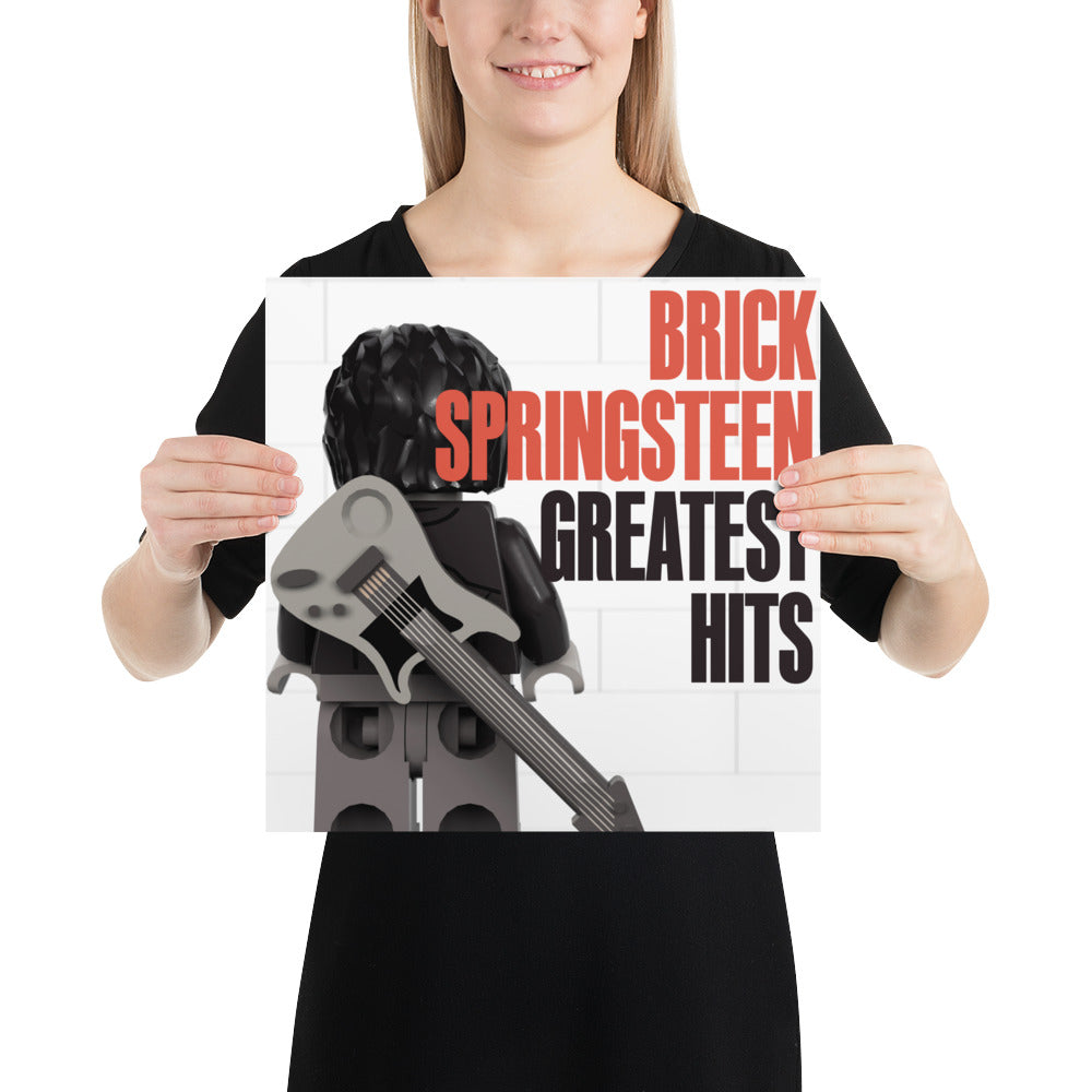 "Bruce Springsteen - Greatest Hits" Lego Parody Poster