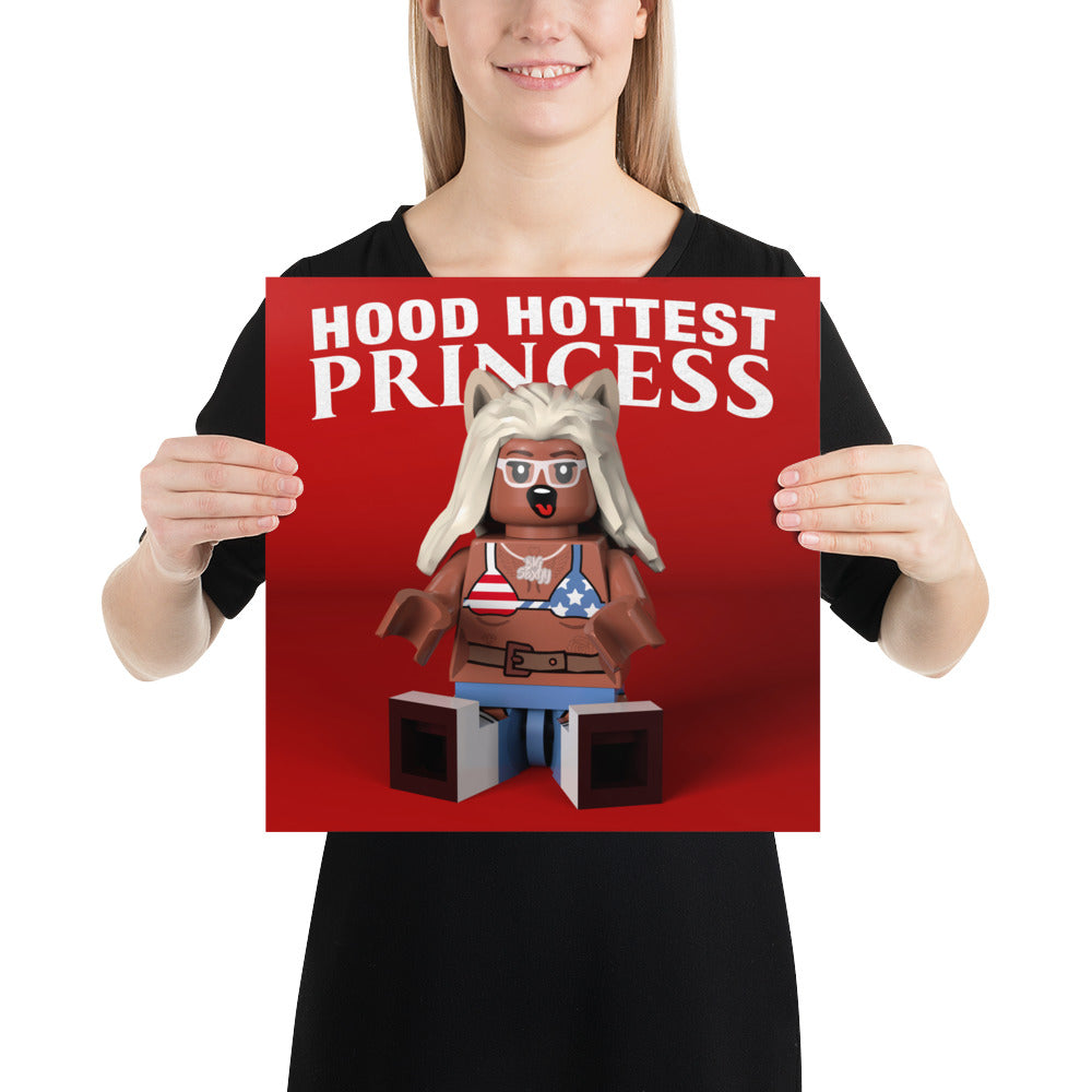 "Sexyy Red - Hood Hottest Princess" Lego Parody Poster