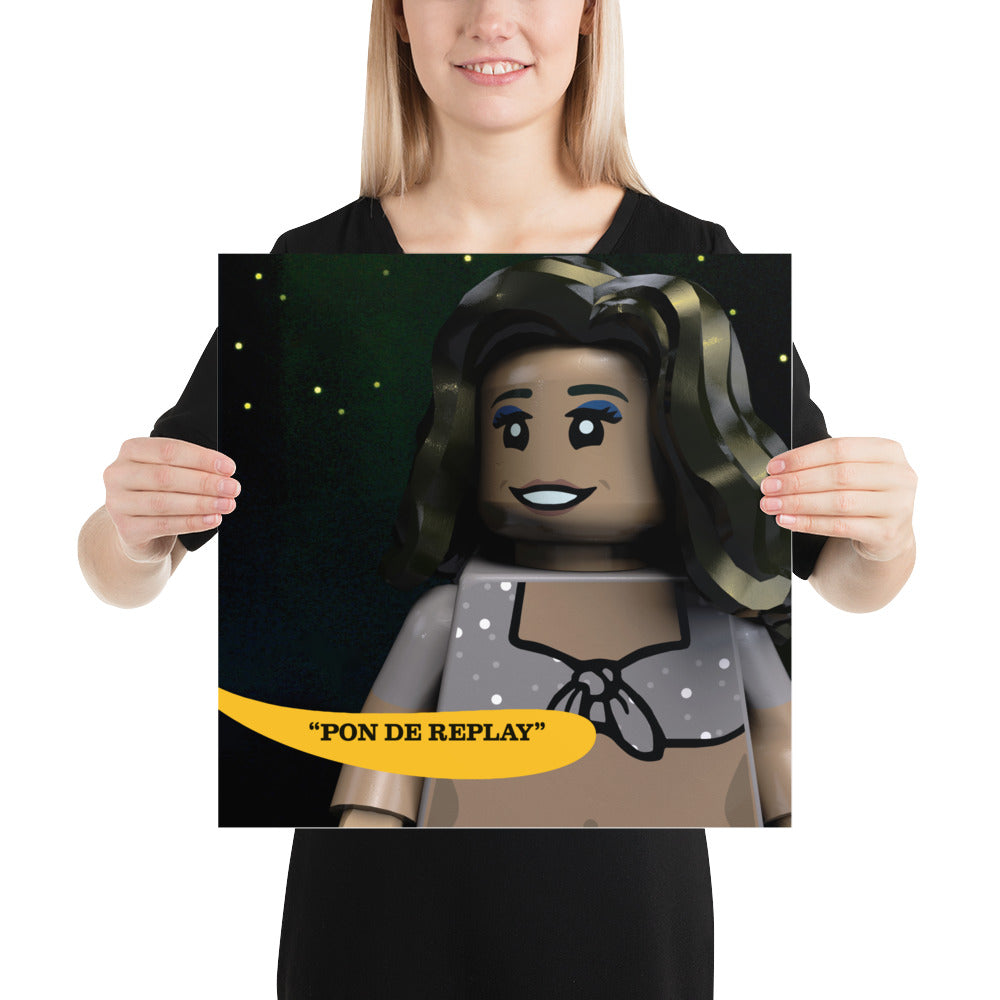 "Rihanna - Pon de Replay" Lego Parody Poster