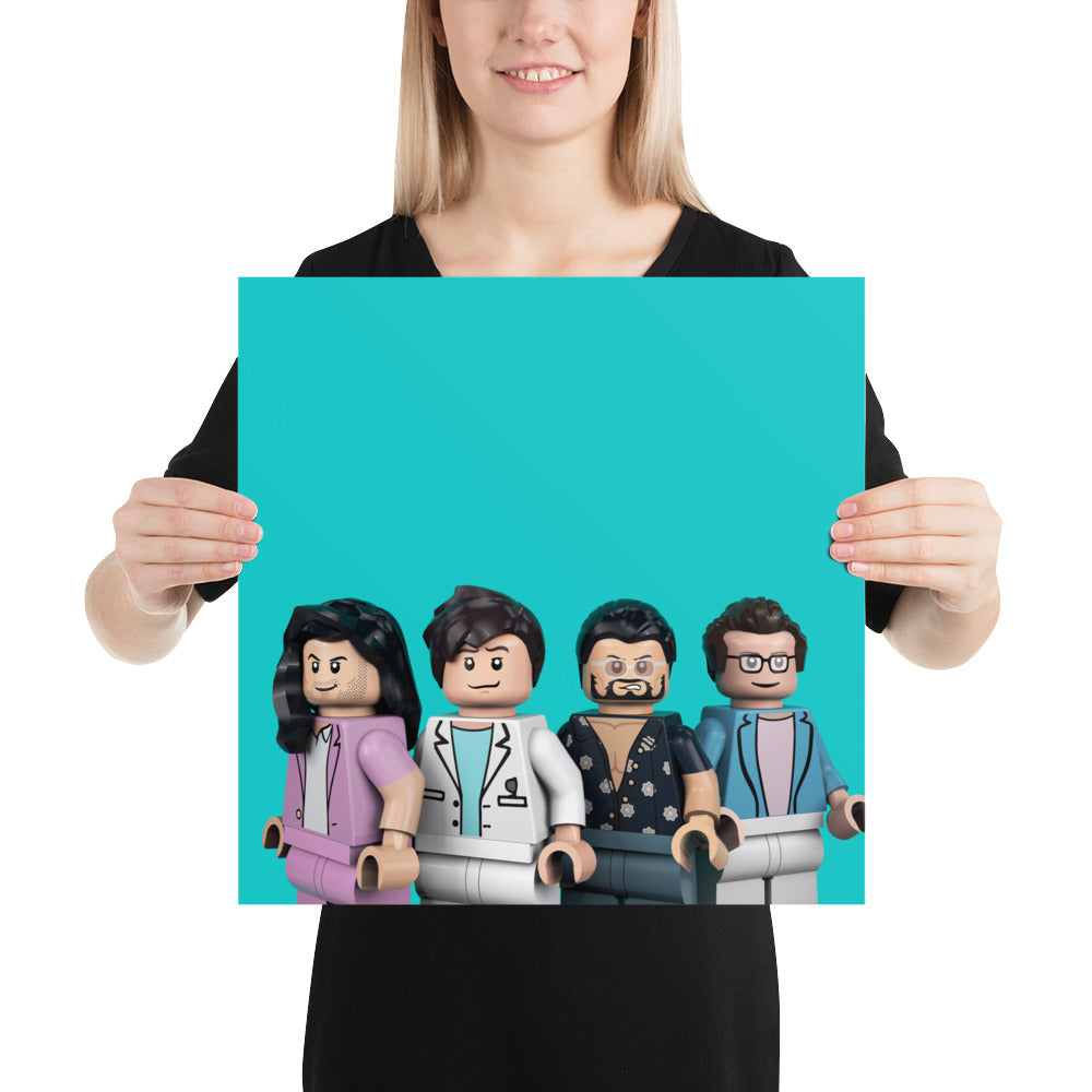 "Weezer - Weezer (Teal Album)" Lego Parody Poster