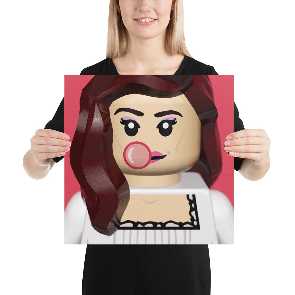 "Addison Rae - AR" Lego Parody Poster