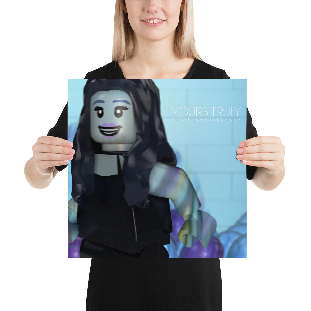 "Ariana Grande - Yours Truly (Tenth Anniversary Edition)" Lego Parody Poster