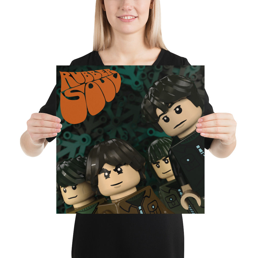 "The Beatles - Rubber Soul" Lego Parody Poster