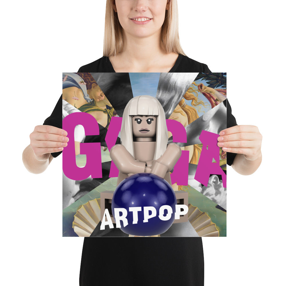 "Lady Gaga - ARTPOP" Lego Parody Poster