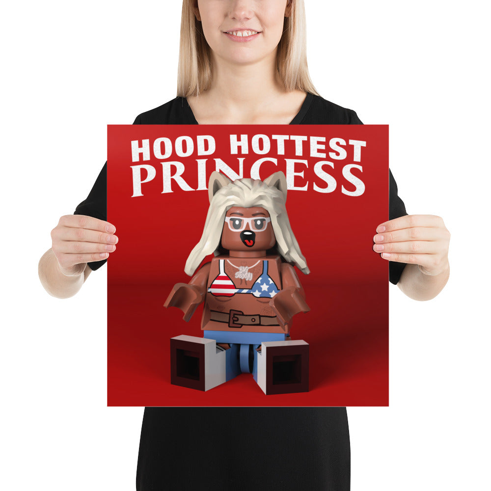 "Sexyy Red - Hood Hottest Princess" Lego Parody Poster