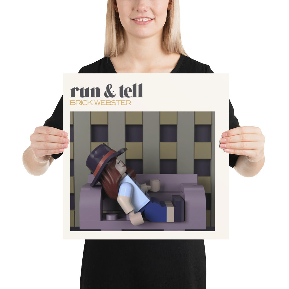 "Faye Webster - Run & Tell" Lego Parody Poster