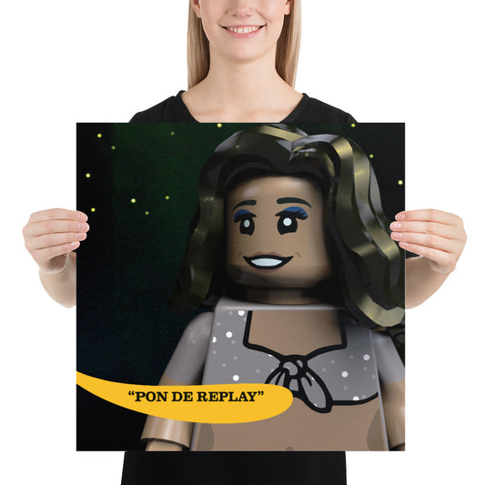 "Rihanna - Pon de Replay" Lego Parody Poster