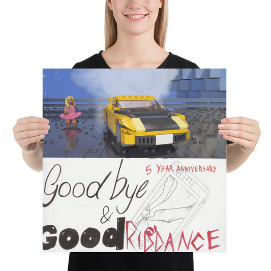 "Juice WRLD - Goodbye & Good Riddance (5 Year Anniversary Edition)" Lego Parody Poster