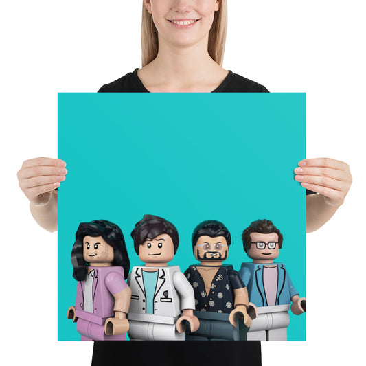 "Weezer - Weezer (Teal Album)" Lego Parody Poster