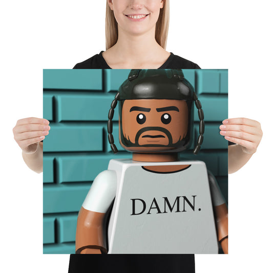 "Kendrick Lamar - DAMN. (Cover Shoot Outtake)" Lego Parody Poster