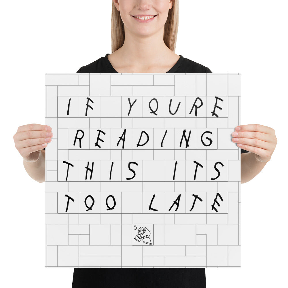 "Drake - If You're Reading This It's Too Late" Lego Parody Poster