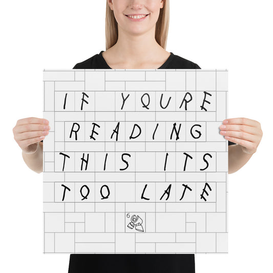 "Drake - If You're Reading This It's Too Late" Lego Parody Poster