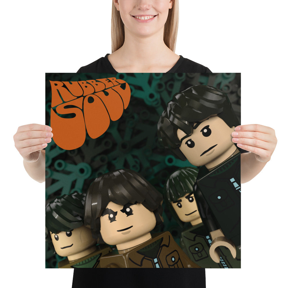 "The Beatles - Rubber Soul" Lego Parody Poster