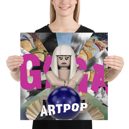 "Lady Gaga - ARTPOP" Lego Parody Poster