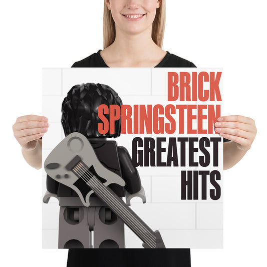 "Bruce Springsteen - Greatest Hits" Lego Parody Poster