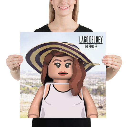 "Lana Del Rey - The Singles" Lego Parody Poster