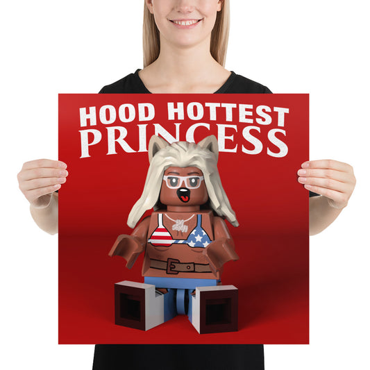 "Sexyy Red - Hood Hottest Princess" Lego Parody Poster