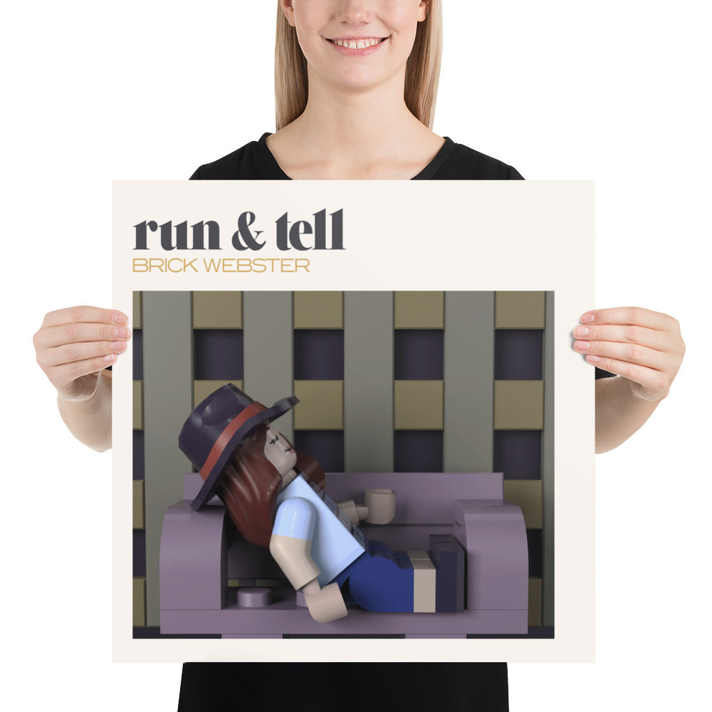 "Faye Webster - Run & Tell" Lego Parody Poster