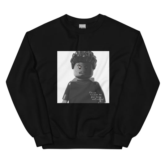 "Roddy Ricch - Please Excuse Me for Being Antisocial" Lego Parody Sweatshirt