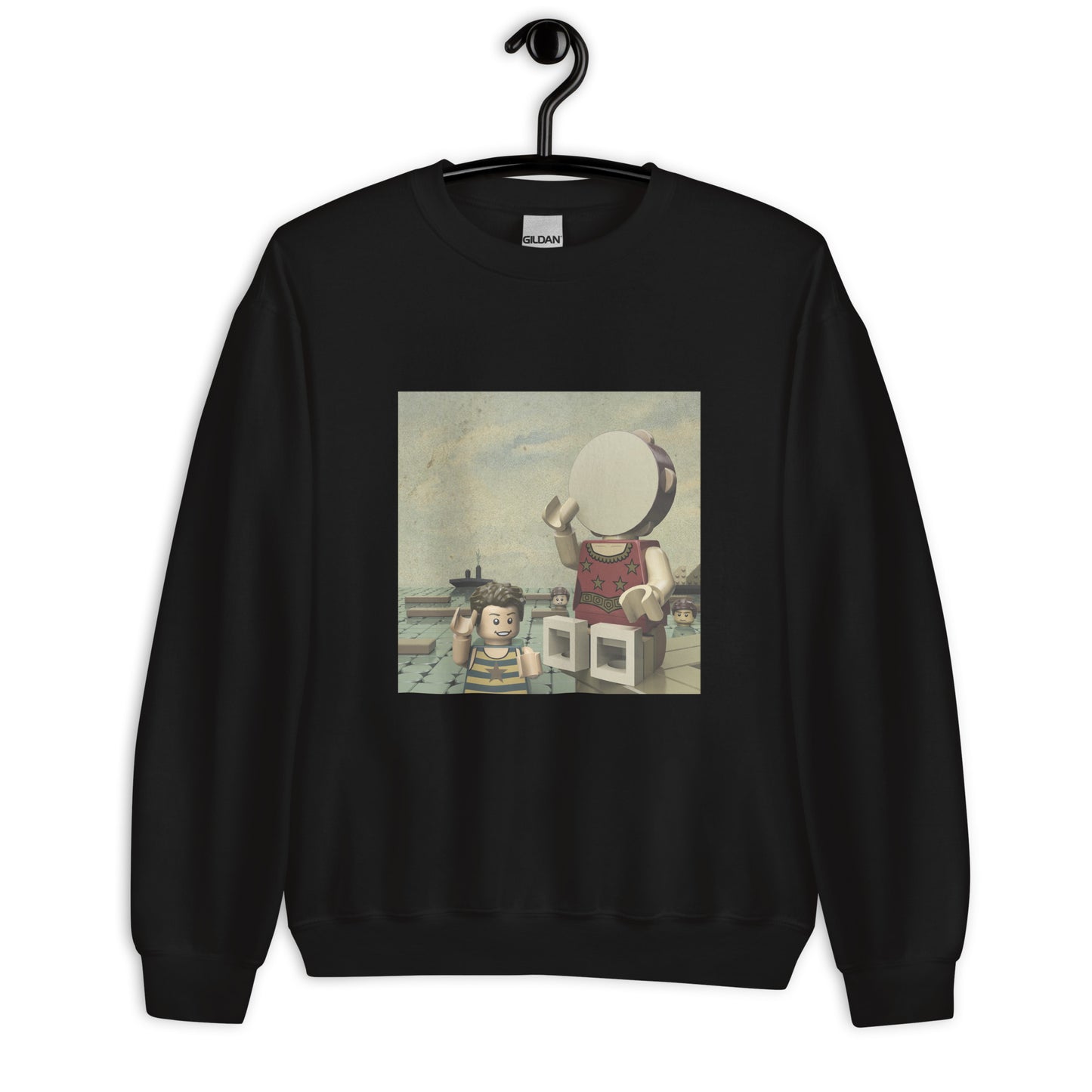 "Neutral Milk Hotel - In the Aeroplane Over the Sea" Lego Parody Sweatshirt