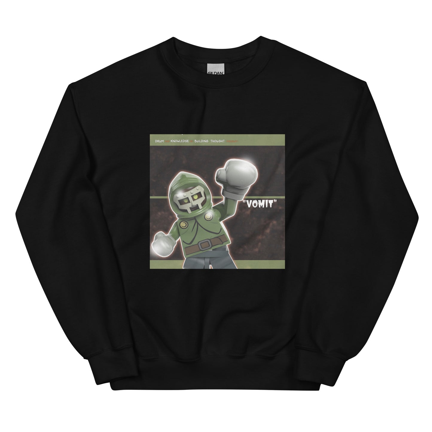 "MF DOOM & Parallel Thought - Vomit" Lego Parody Sweatshirt