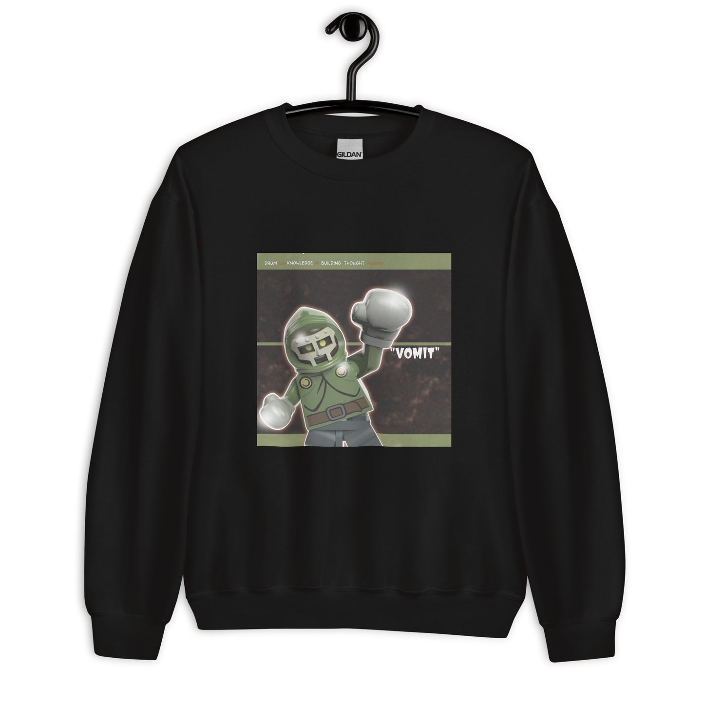 "MF DOOM & Parallel Thought - Vomit" Lego Parody Sweatshirt