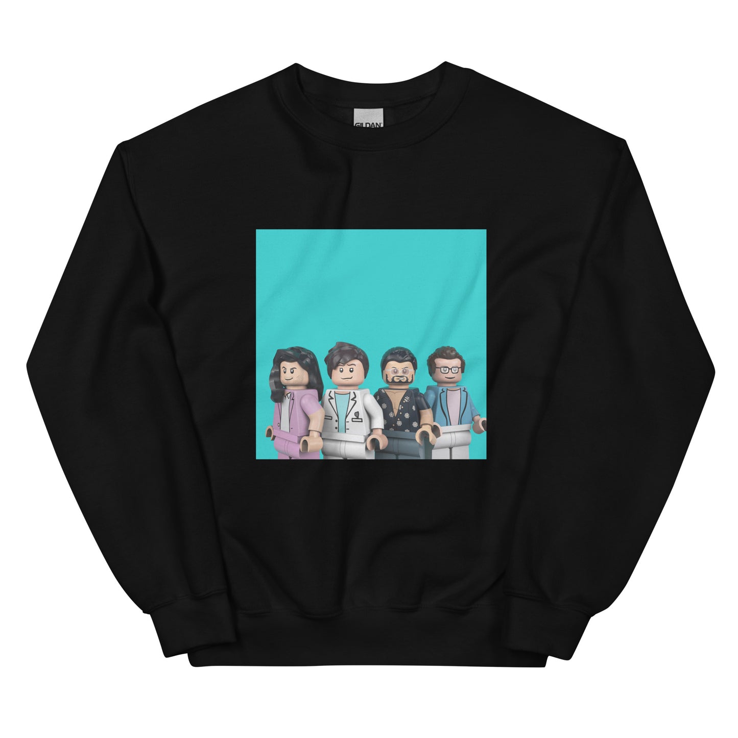 "Weezer - Weezer (Teal Album)" Lego Parody Sweatshirt