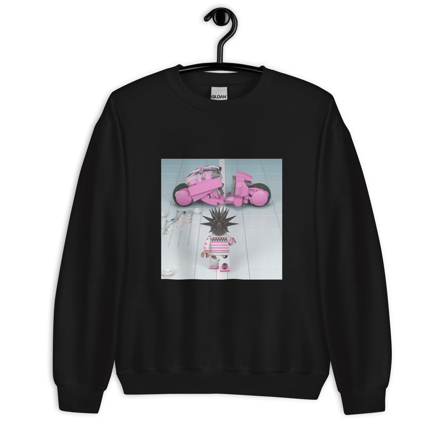 "Lil Uzi Vert - Pink Tape vs. Akira" Lego Parody Sweatshirt