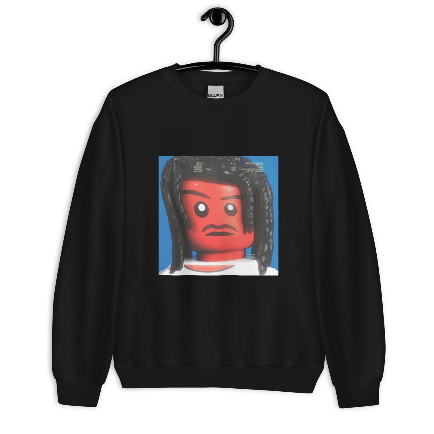 "Steve Lacy - Gemini Rights (Physical "Back" Cover" Lego Parody Sweatshirt