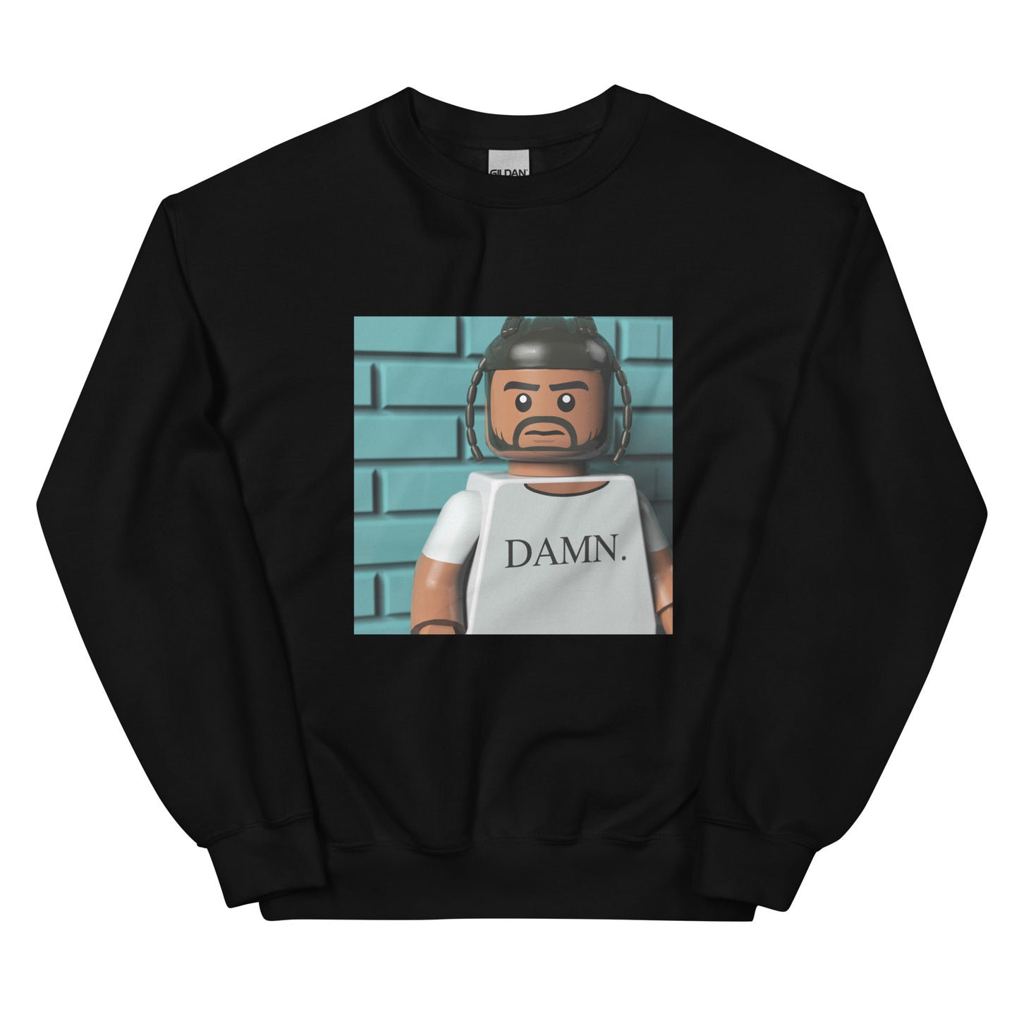 "Kendrick Lamar - DAMN. (Cover Shoot Outtake)" Lego Parody Sweatshirt