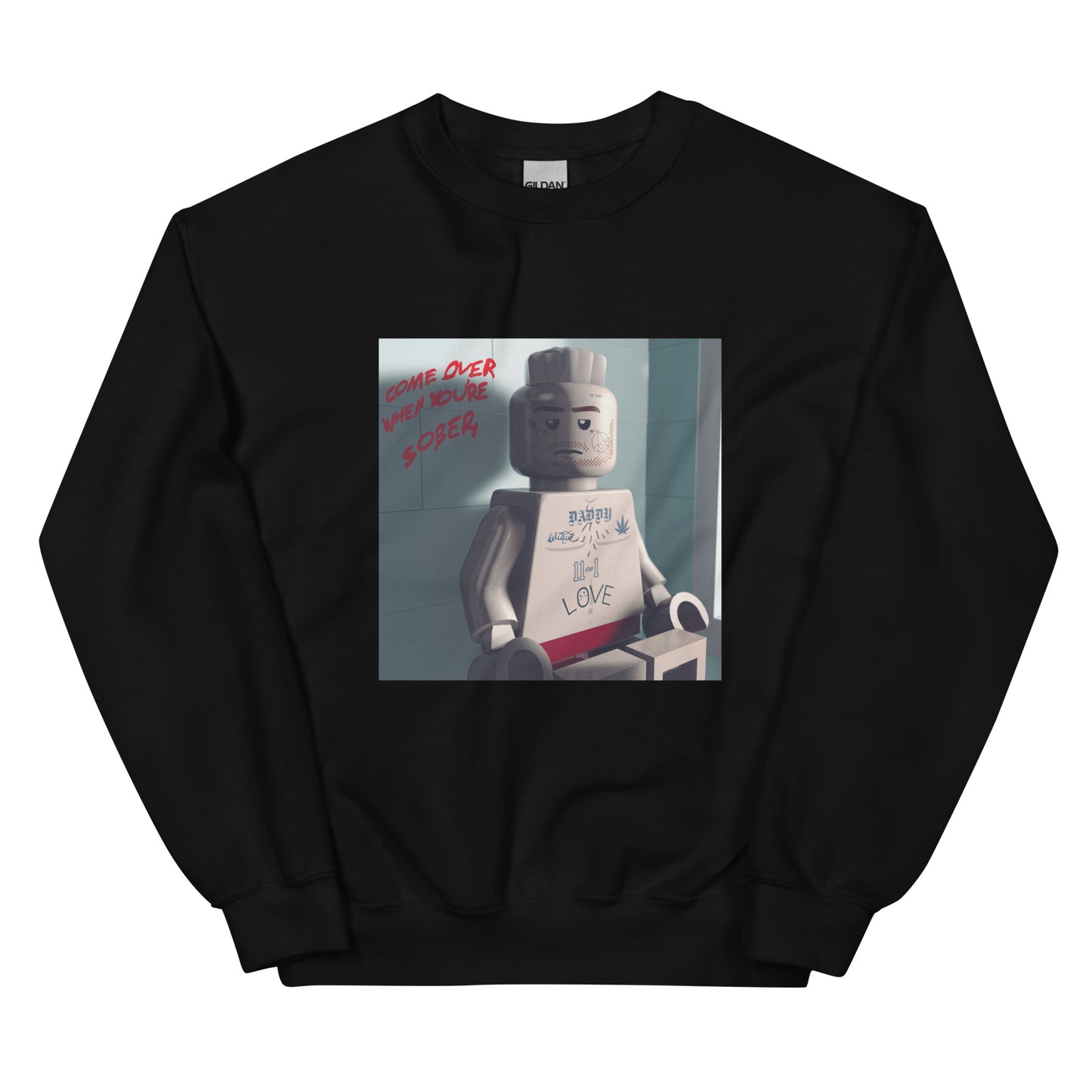 "Lil Peep - Come Over When You’re Sober, Pt. 2 (og version)" Lego Parody Sweatshirt