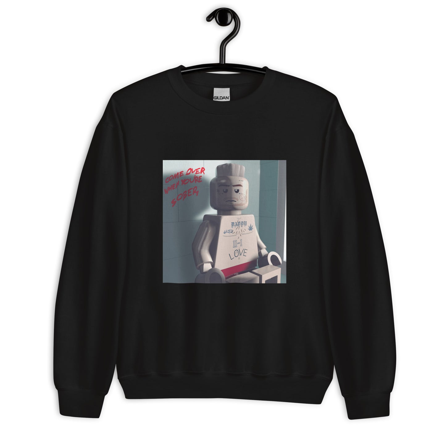 "Lil Peep - Come Over When You’re Sober, Pt. 2 (og version)" Lego Parody Sweatshirt