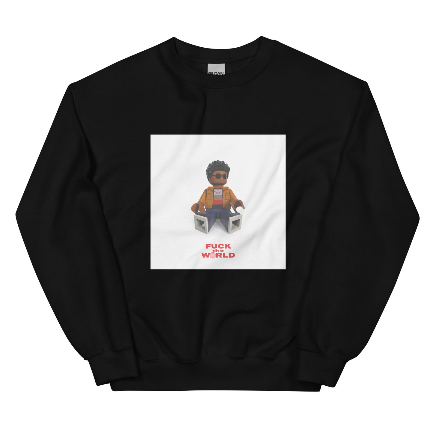 "Brent Faiyaz -  Fuck The World" Lego Parody Sweatshirt